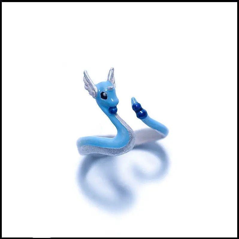Blue Dragon Cute Ring