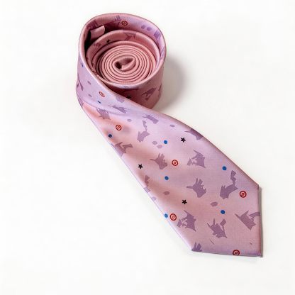 Purple Fashion Tie Necktie Pink