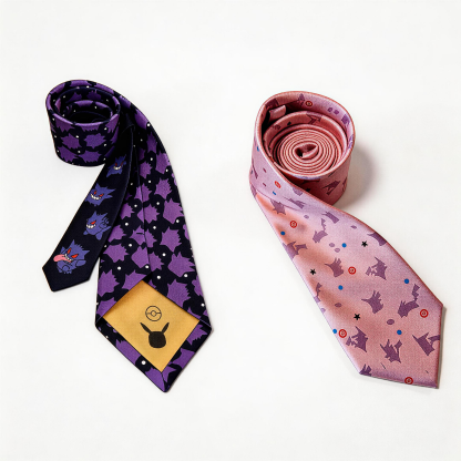 Purple Fashion Tie Necktie Pink