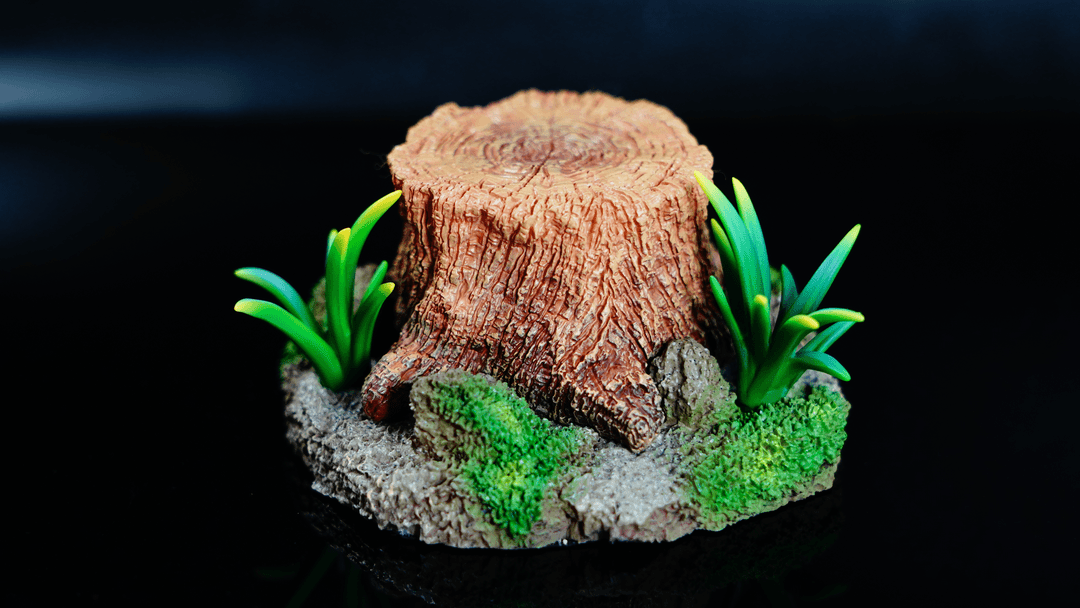 Tree Stump Stand Resin Statue Figure Holder
