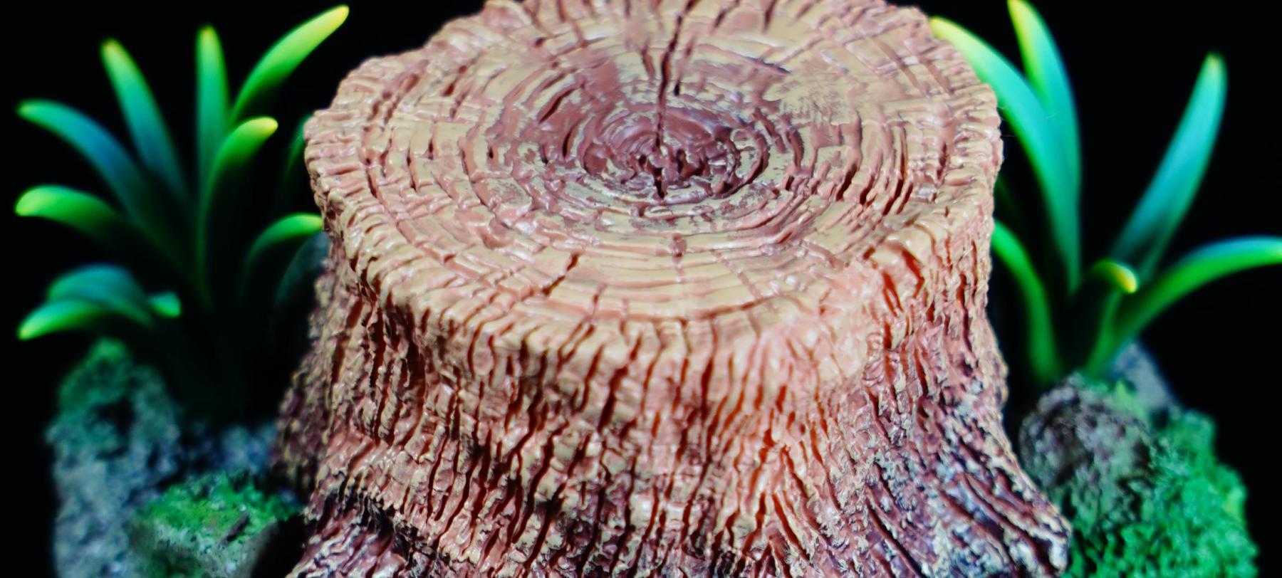 Tree Stump Stand Resin Statue Figure Holder