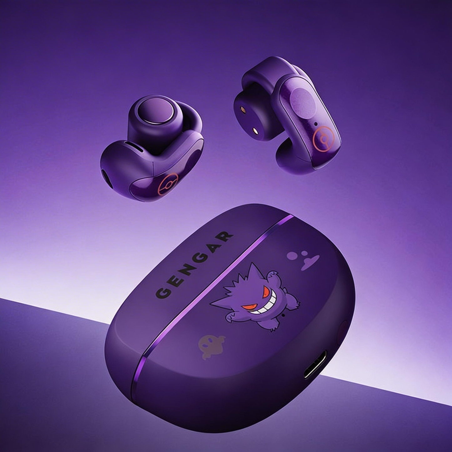 Purple Ghost Bone-Conduction Style Buds