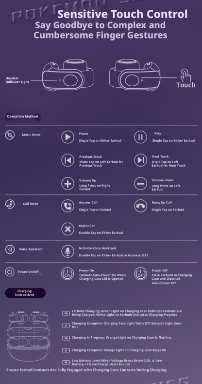 Phantom Purple Open-Ear Clip Earbuds | Ghost-Type Anime Edition