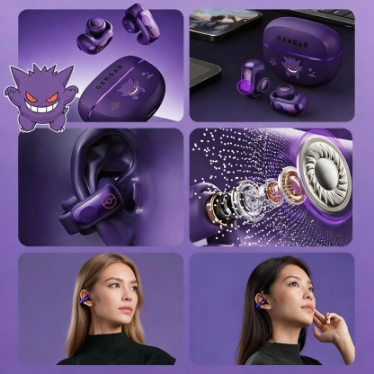 Purple Ghost Bone-Conduction Style Buds