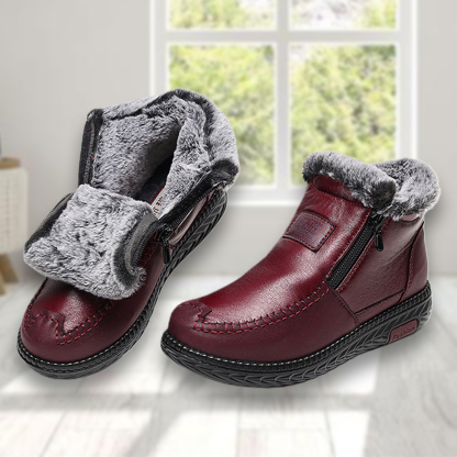 Zapatos cálidos de lana de invierno para mujer
