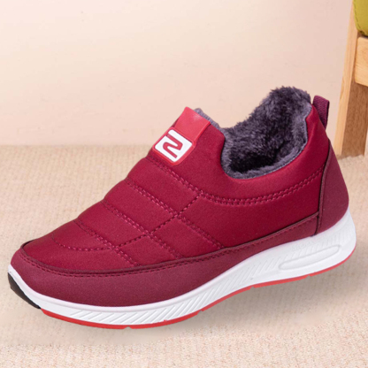 Zapatos de algodón cálidos engrosados de terciopelo de invierno para mujer