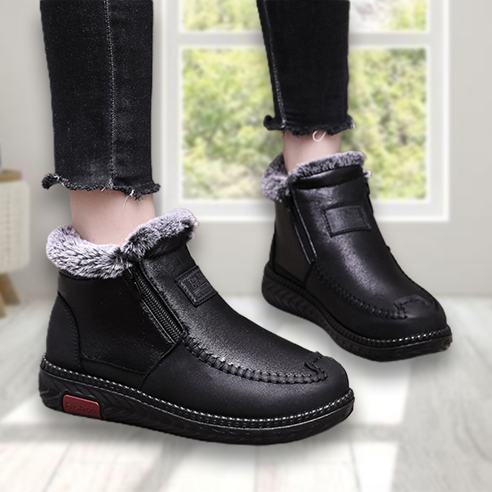 Zapatos cálidos de lana de invierno para mujer