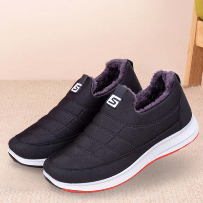 Zapatos de algodón cálidos engrosados de terciopelo de invierno para mujer