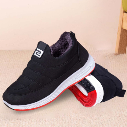 Zapatos de algodón cálidos engrosados de terciopelo de invierno para mujer