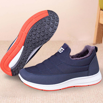 Zapatos de algodón cálidos engrosados de terciopelo de invierno para mujer