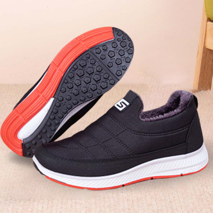Zapatos de algodón cálidos engrosados de terciopelo de invierno para mujer