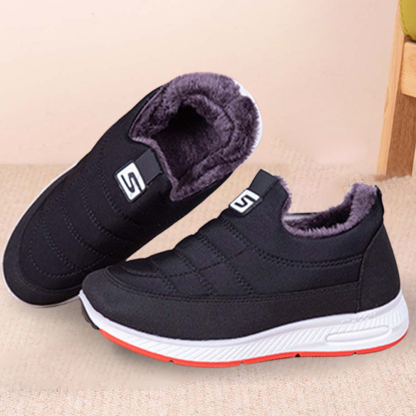 Zapatos de algodón cálidos engrosados de terciopelo de invierno para mujer