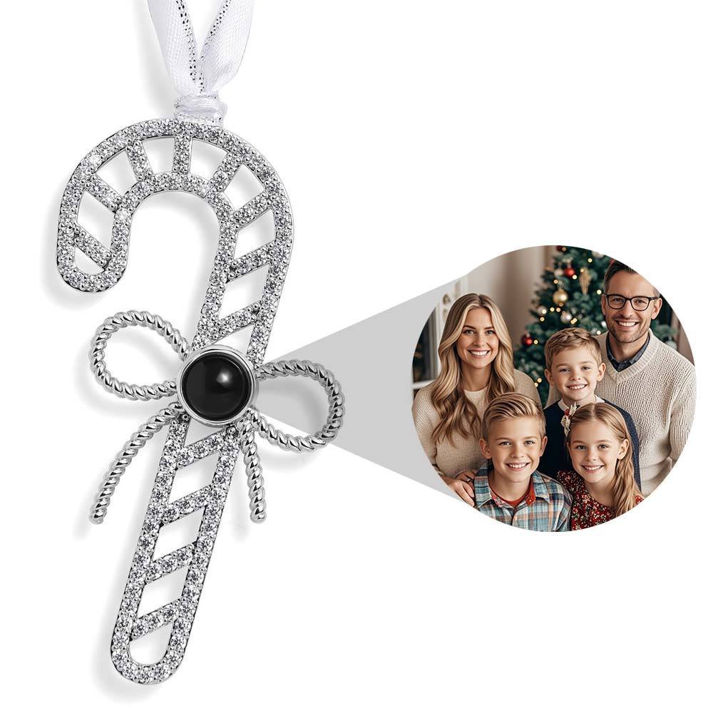 Personalized Green Snowflake Photo Ornament Projection Ornament Christmas Gifts - soufeeluk