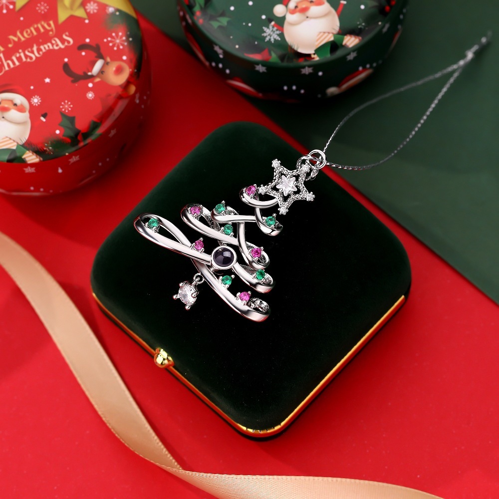 Personalized Photo Projection Ornaments Christmas Tree Christmas Gifts - soufeeluk