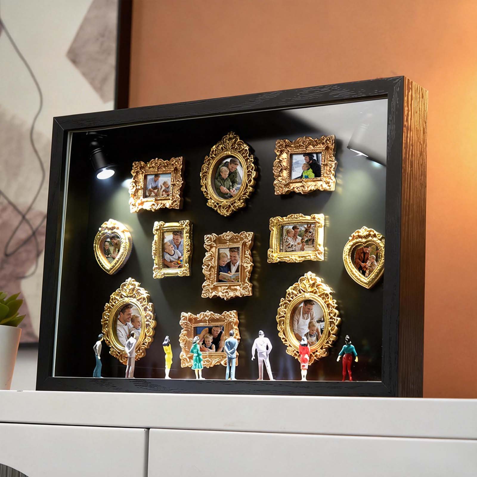 Museum of Us Miniature Museum for Dad Personalized Father’s Day Shadow Box Custom Memory Frame Gift