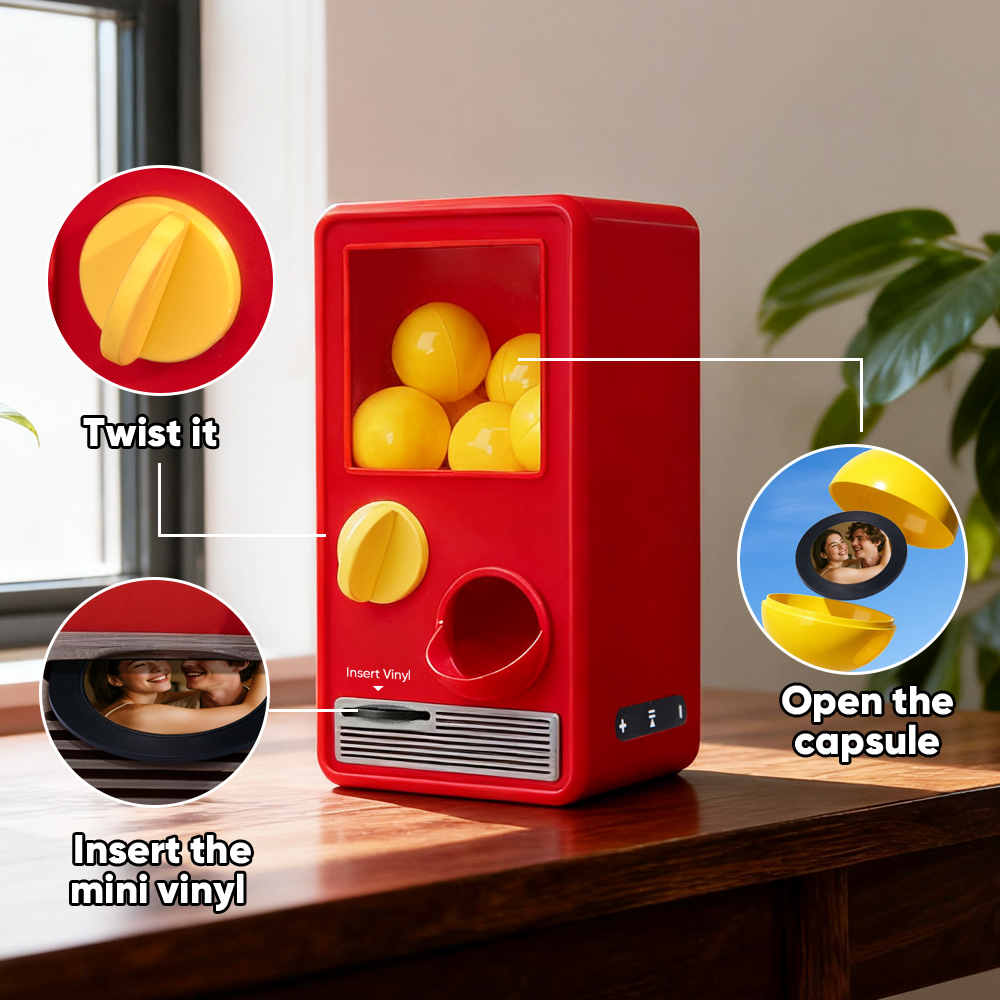 Custom Music Capsule Machine Personalized Music and Photo Music Gashap
