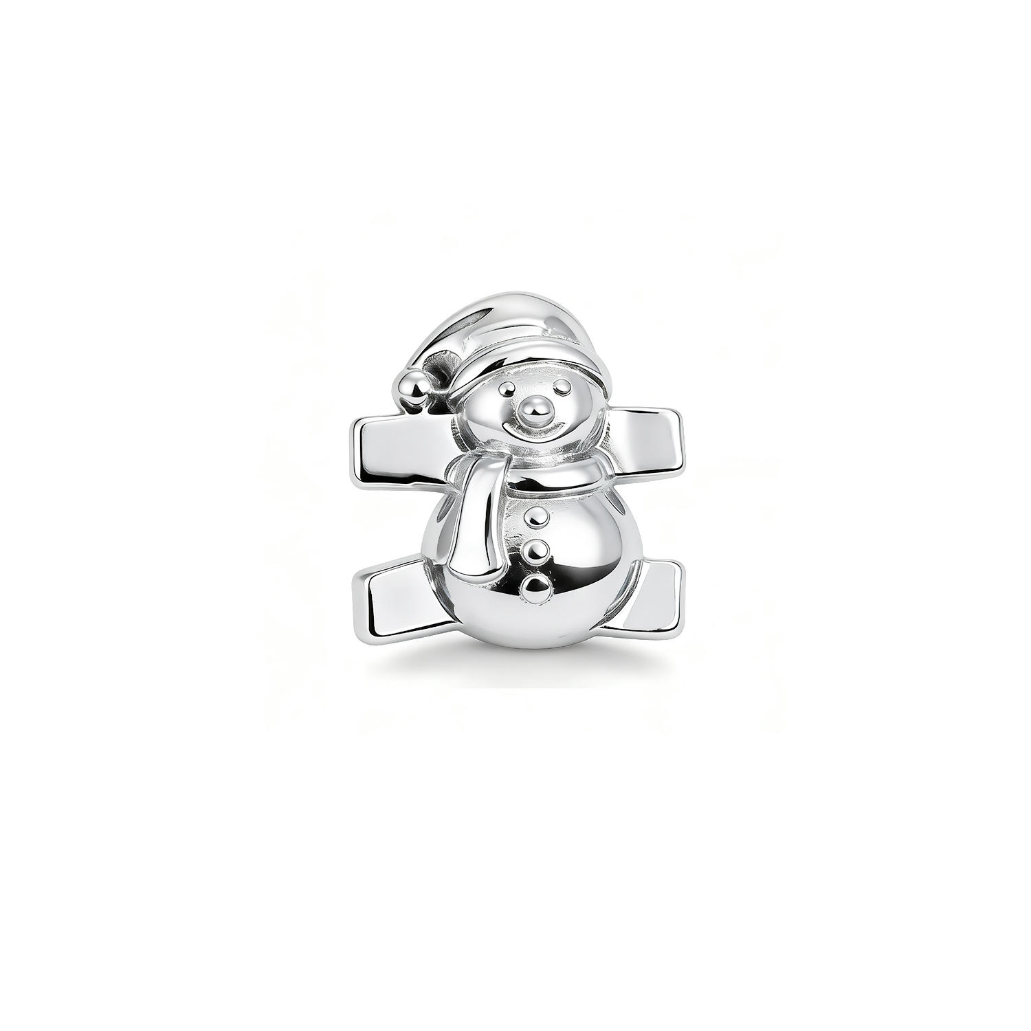 Snowman Charm - Silver - soufeeluk