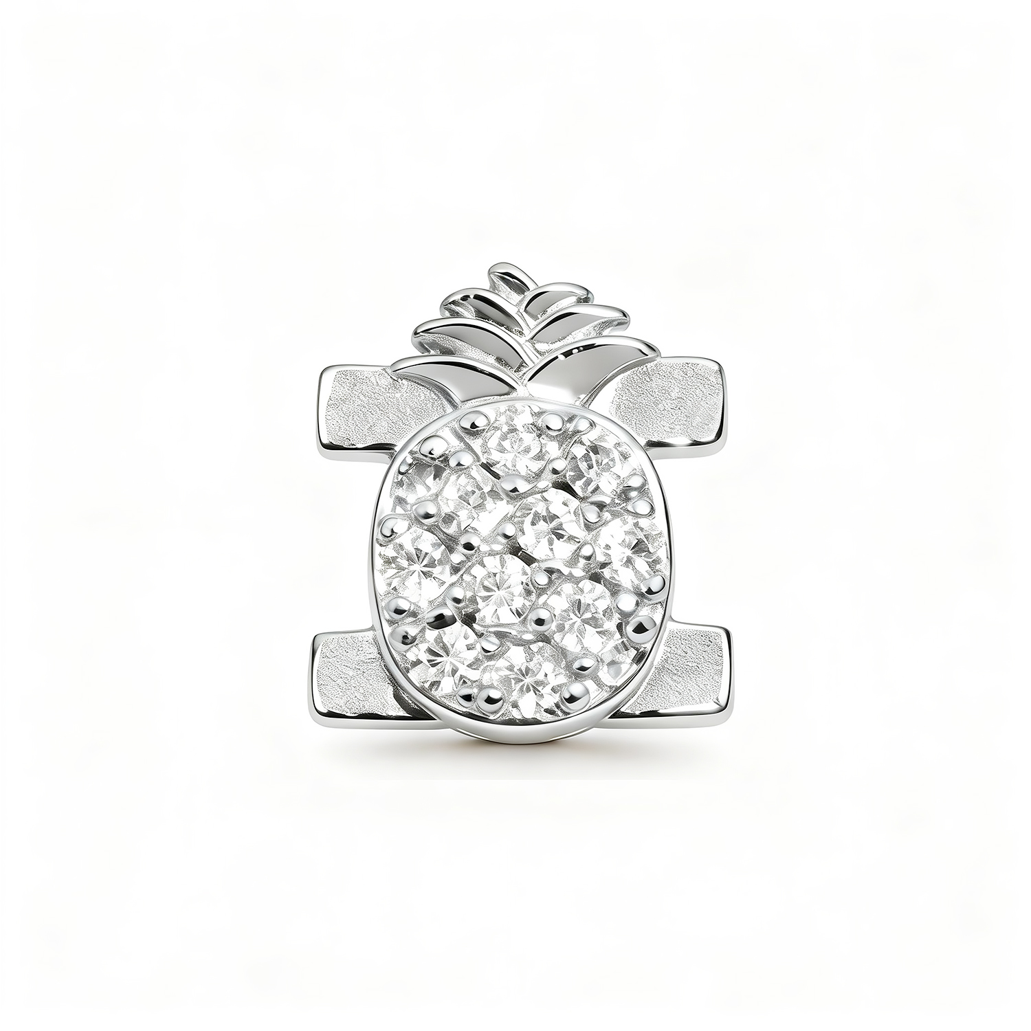 Pineapple Charm - Silver - soufeeluk