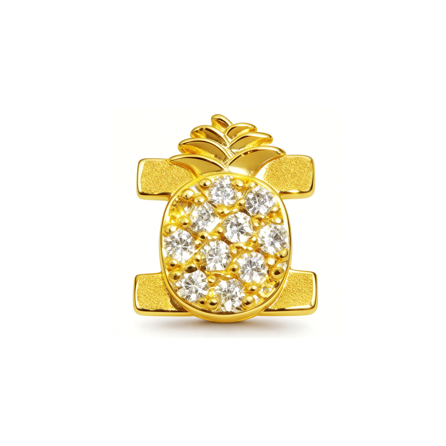 Pineapple Charm - Gold - soufeeluk