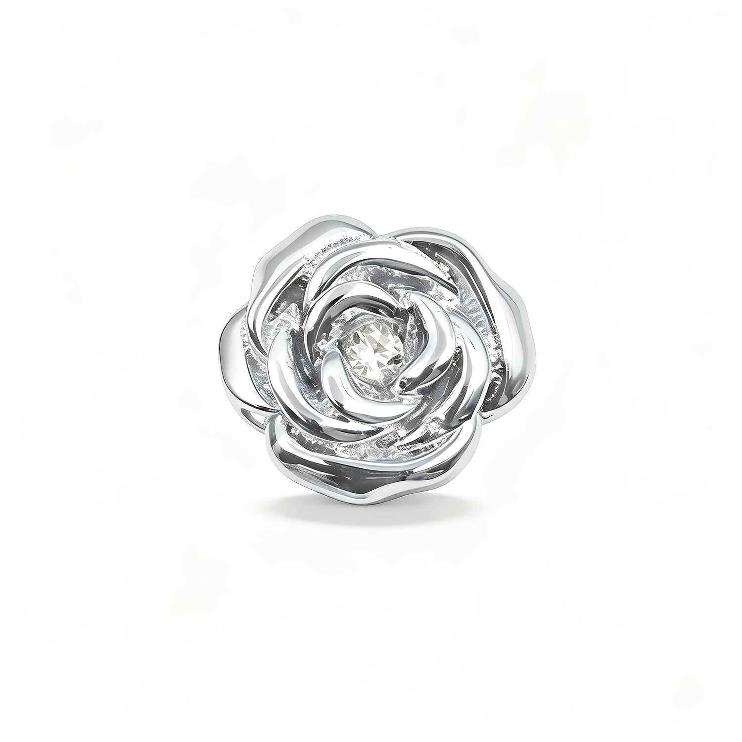 Flower Charm - Silver - soufeeluk