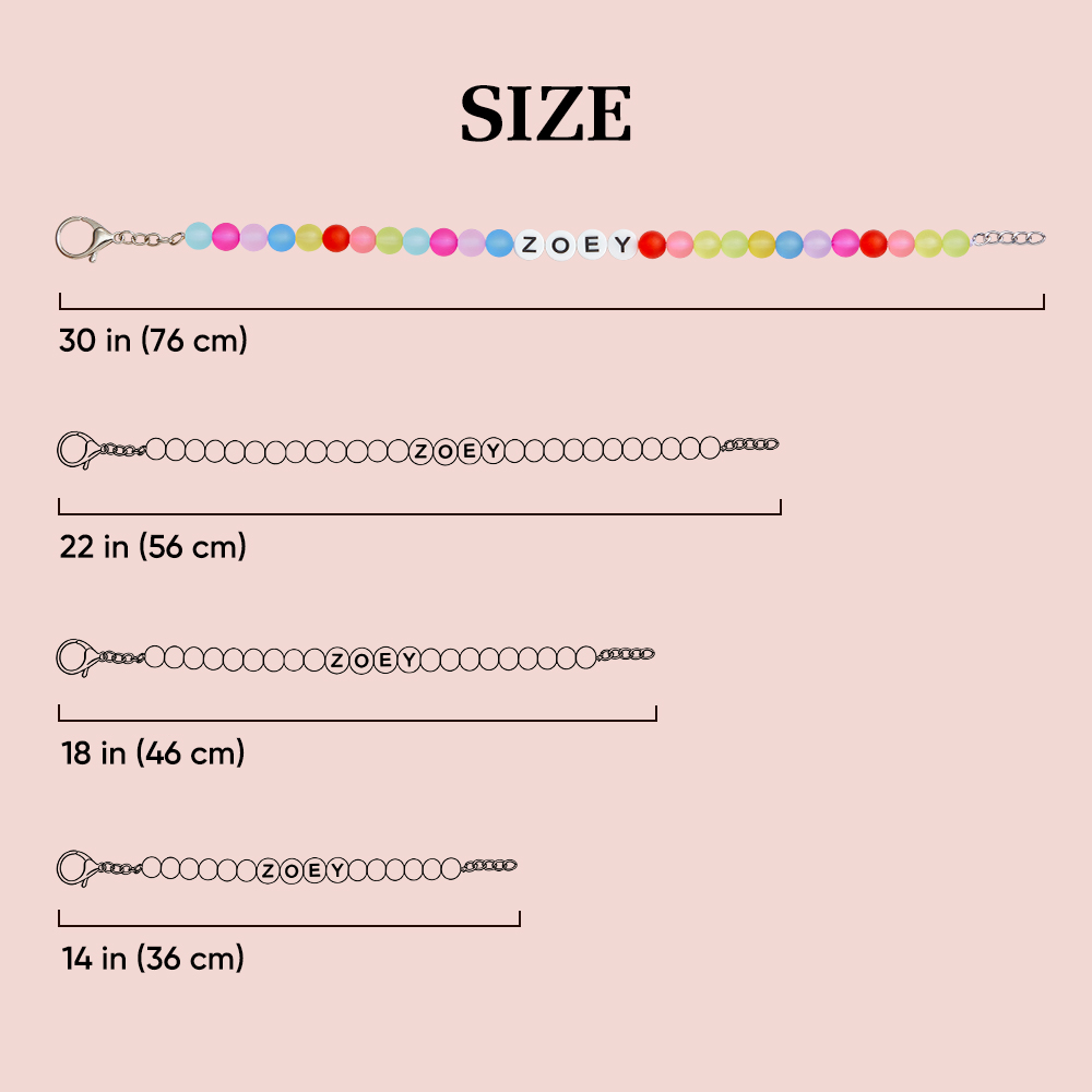 Custom Pet Name Necklace Personalized Transparent Colorful Beaded Pet Collar A Unique Pet Gift - soufeeluk