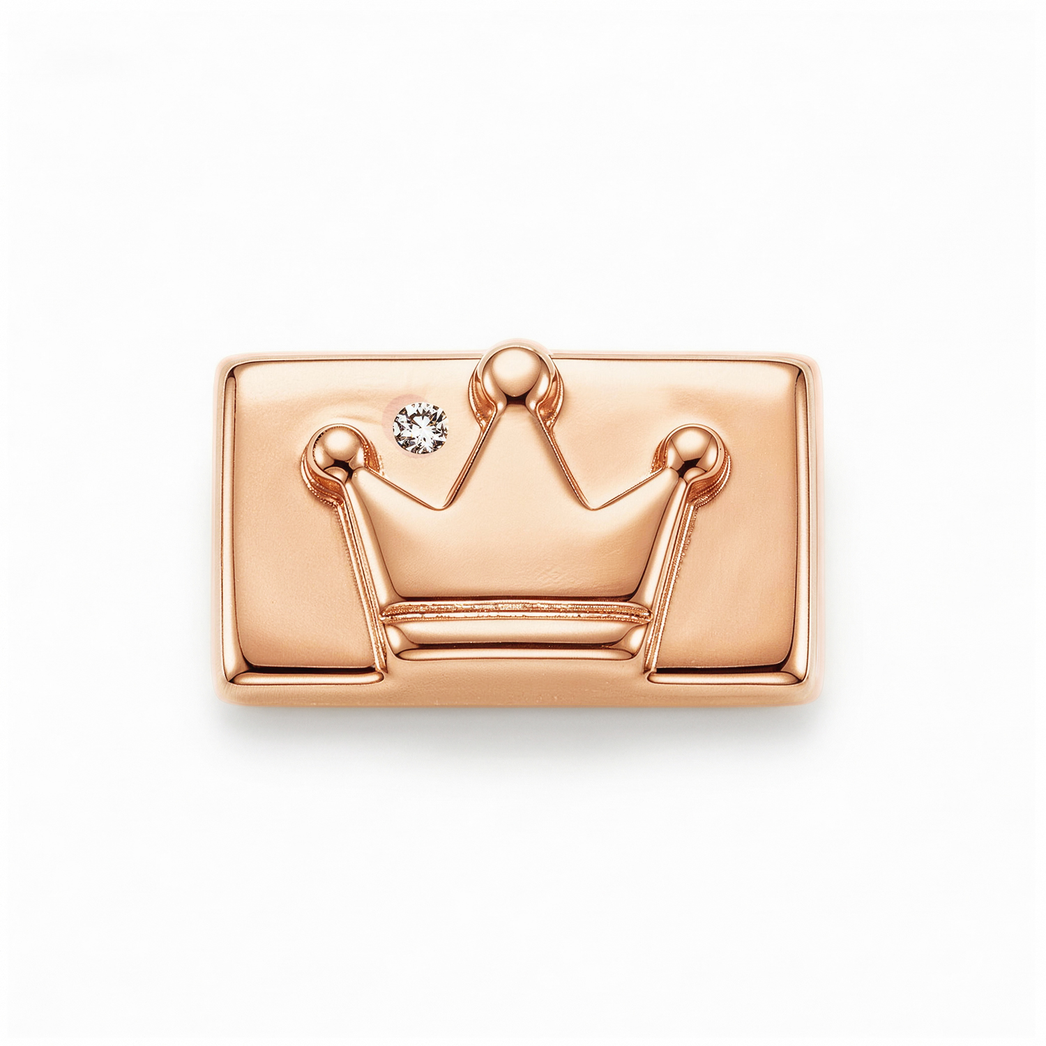 Plain Crown Charm - Rose Gold - soufeeluk