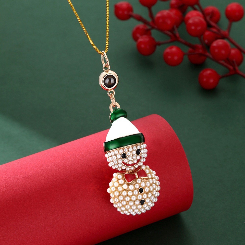 Custom Photo Projection Ornaments Christmas Tree Snowman Ornaments Christmas Gifts - soufeeluk