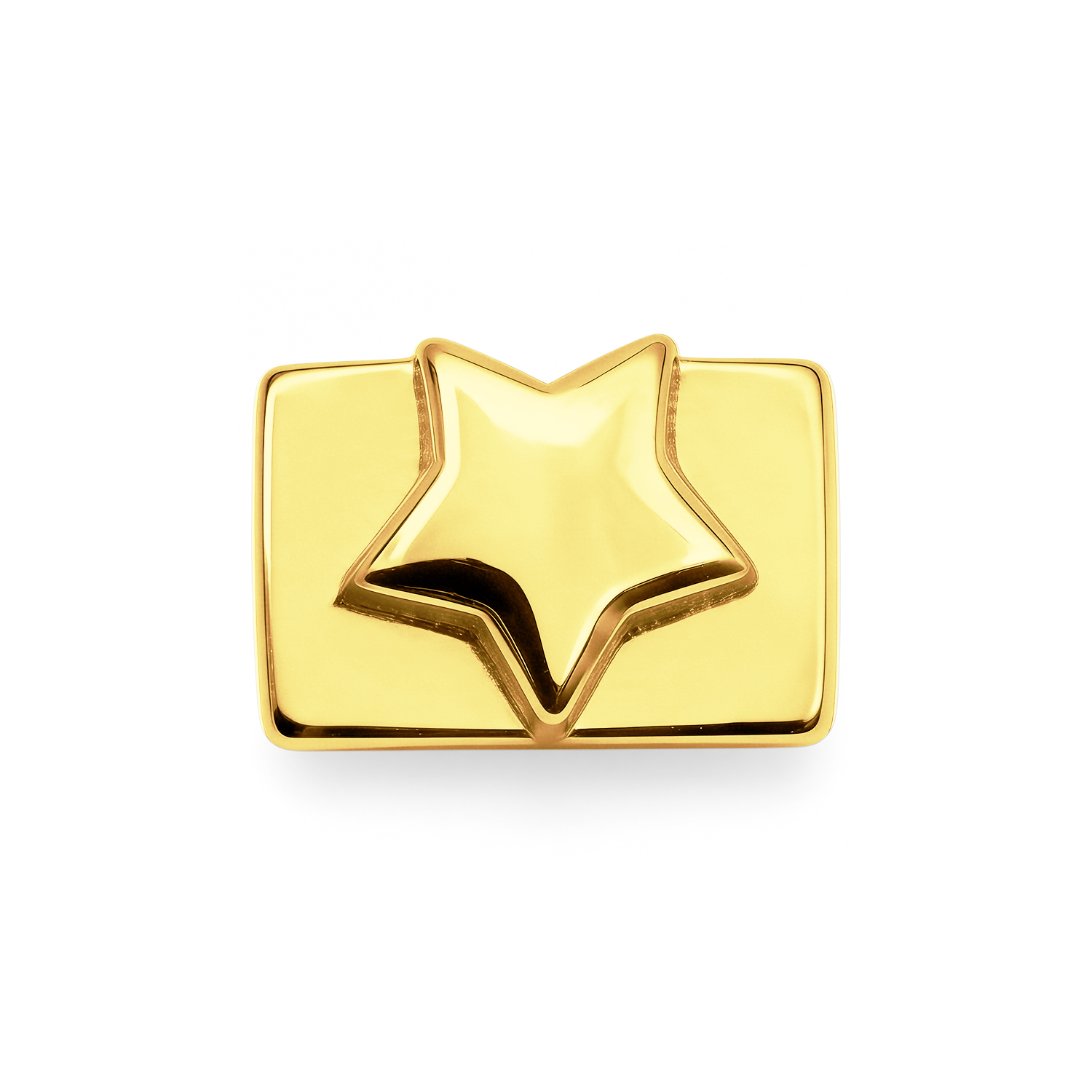 Plain Five-Pointed Star Charm - Gold - soufeeluk