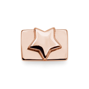 Plain Five-Pointed Star Charm - Rose Gold