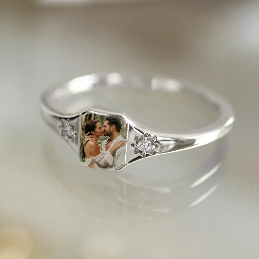 Magical Bear Cake Ring Box With Personalized Birthstone Ring Surprise Gift Birthday Gift - soufeeluk