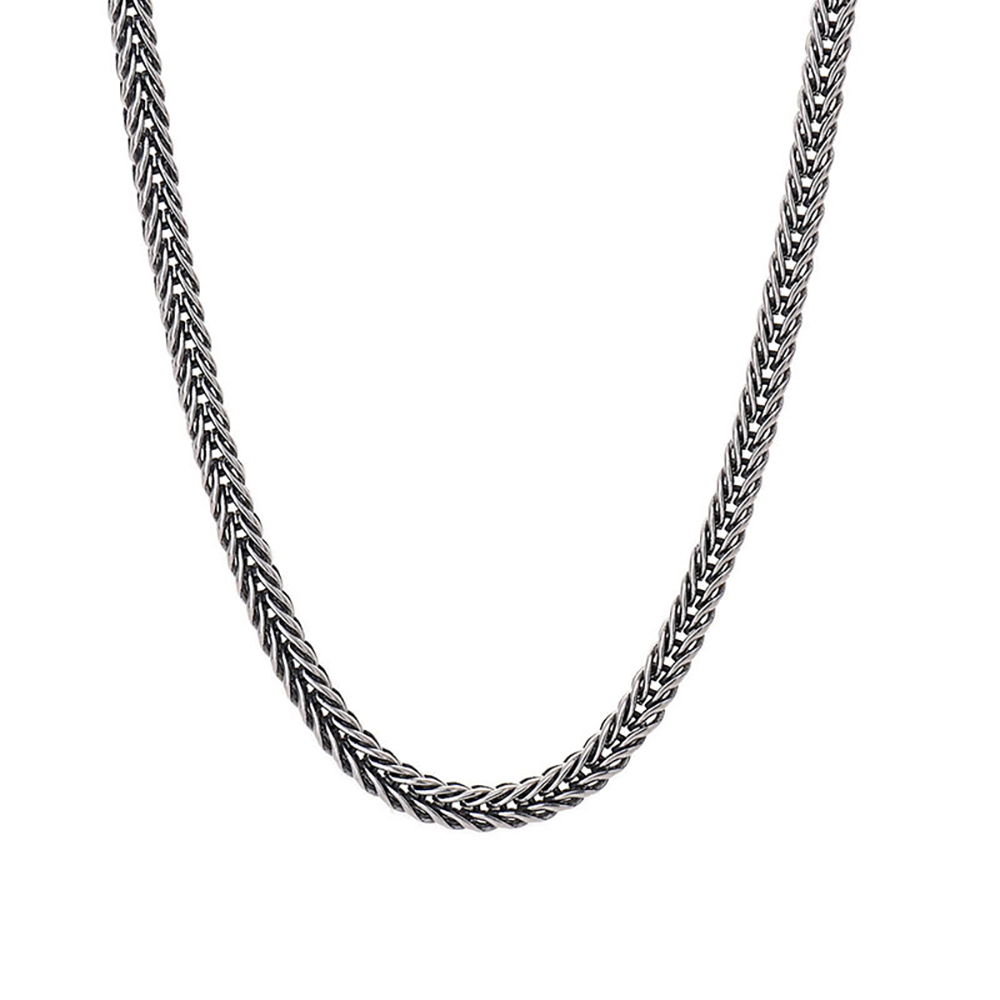 Men's Necklace Woven Chain Punk Stacking Chain Gift For Boyfriend - soufeeluk