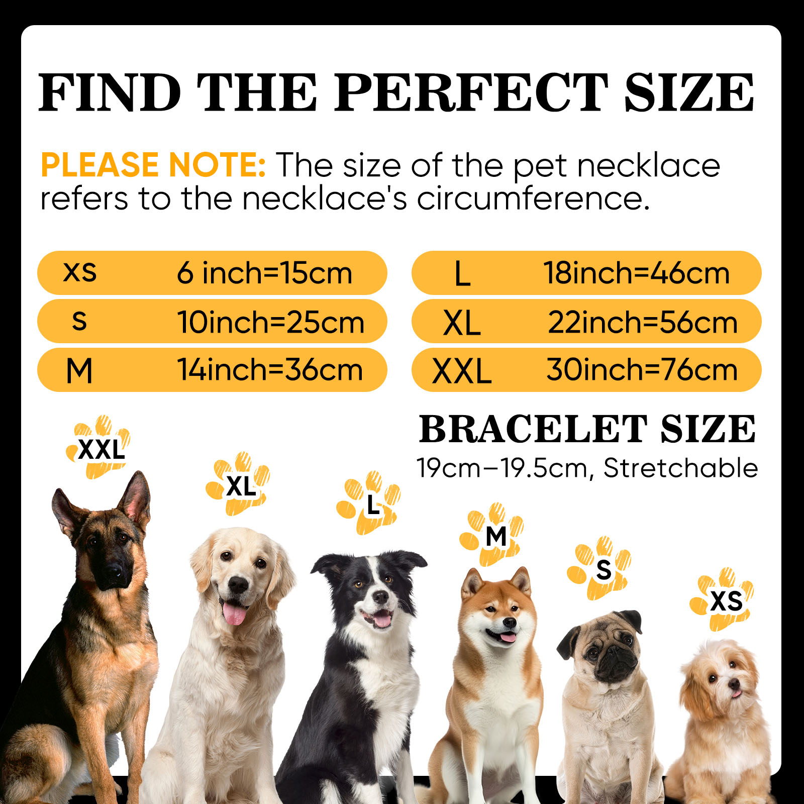 Personalized Name Necklace  Comes with a Free Matching Bracelet Gift for Pet