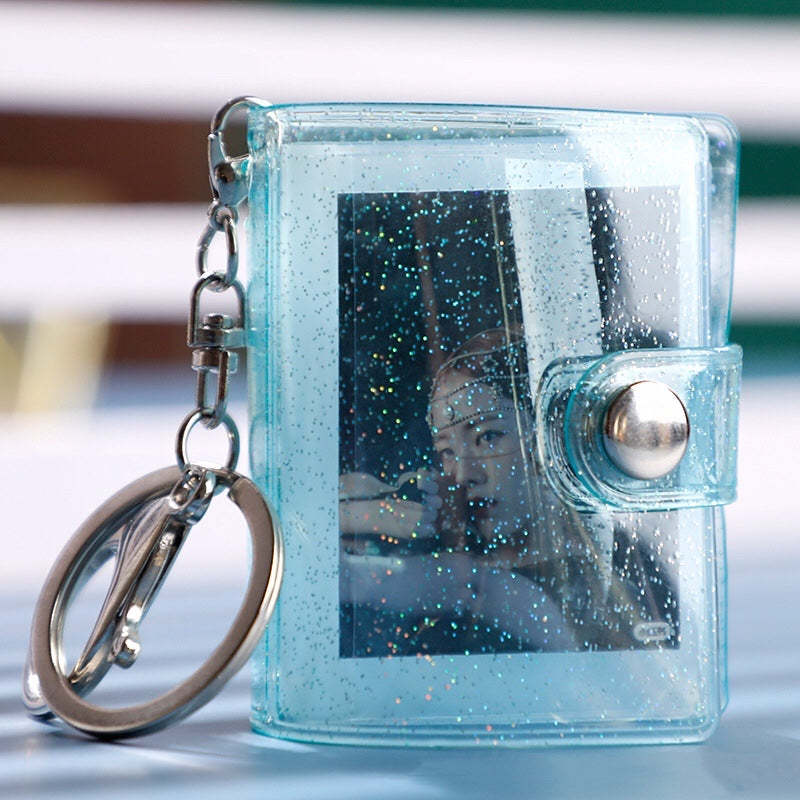 Gift for Her Scrapbook Keychain Mini Photo Album Keychain Photo Frame 16 Pockets