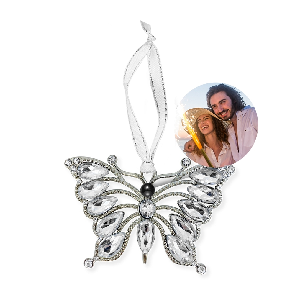 Projection Crystal Butterfly Ornament for Christmas Tree Christmas Gift For Family For Lover - soufeeluk
