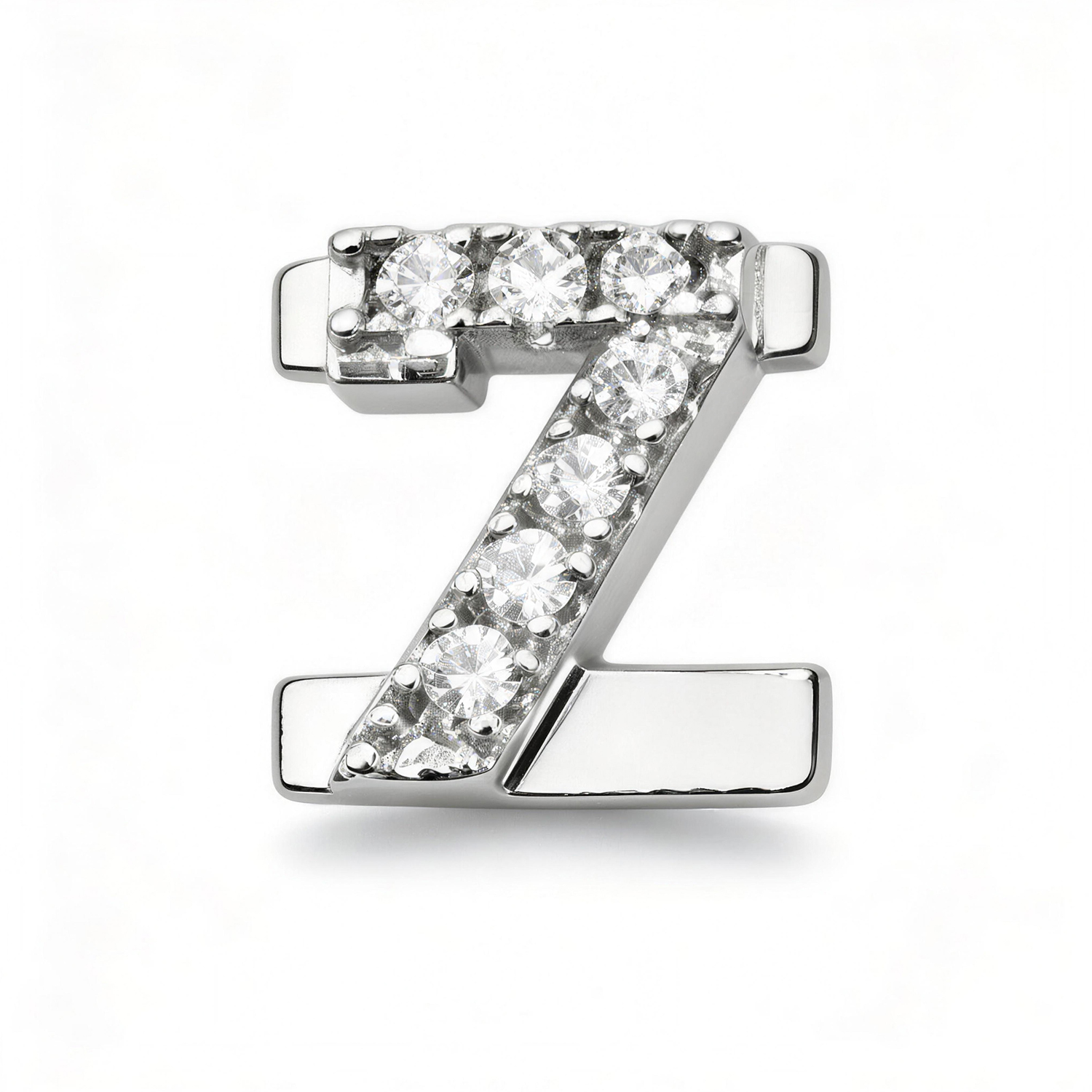 Number With Diamond 7 Charm - Silver - soufeeluk
