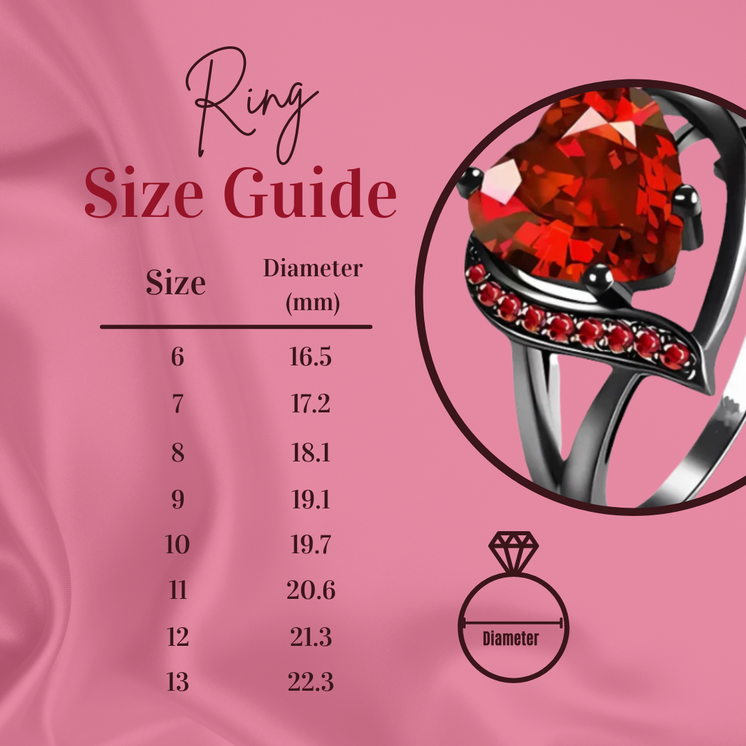 Couple Promise Rings Couple Rings Set Men’s Celtic Dragon Stainless Steel Ring & Women’s Red Heart Zircon Ring Romantic Gift for Valentine’s Day Anniversary - soufeeluk