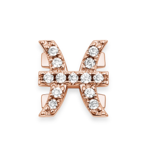 Pisces Charm - Rose Gold
