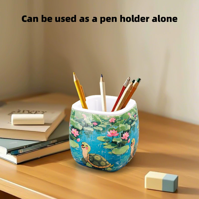 Custom 3D Puzzle Vase Handmade DIY Creative Gift Living Room Decoration Birthday Gift