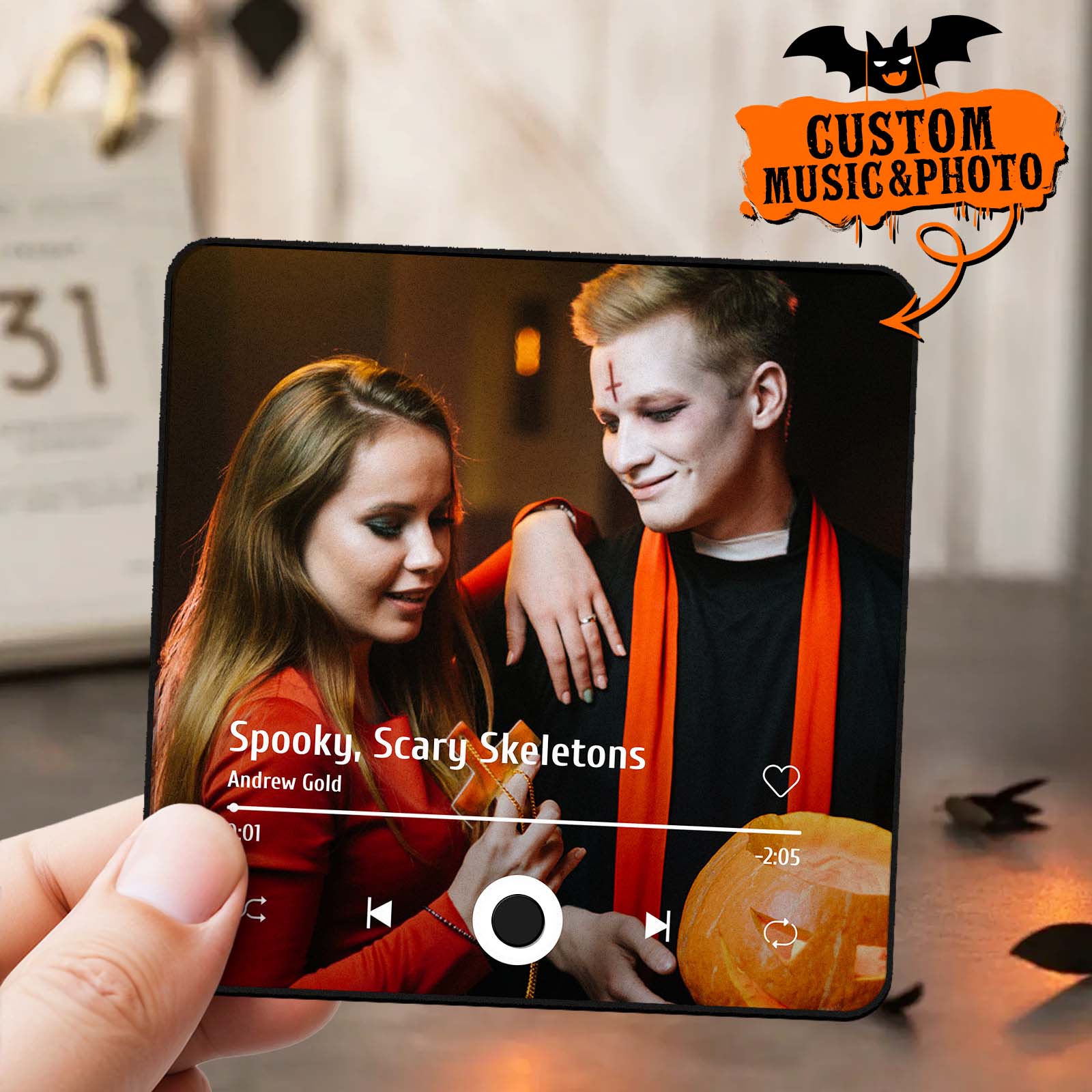 Customized Album Fridge Magnet Personalized Music Fridge Magnet Halloween Gifts Family Gifts - soufeeluk