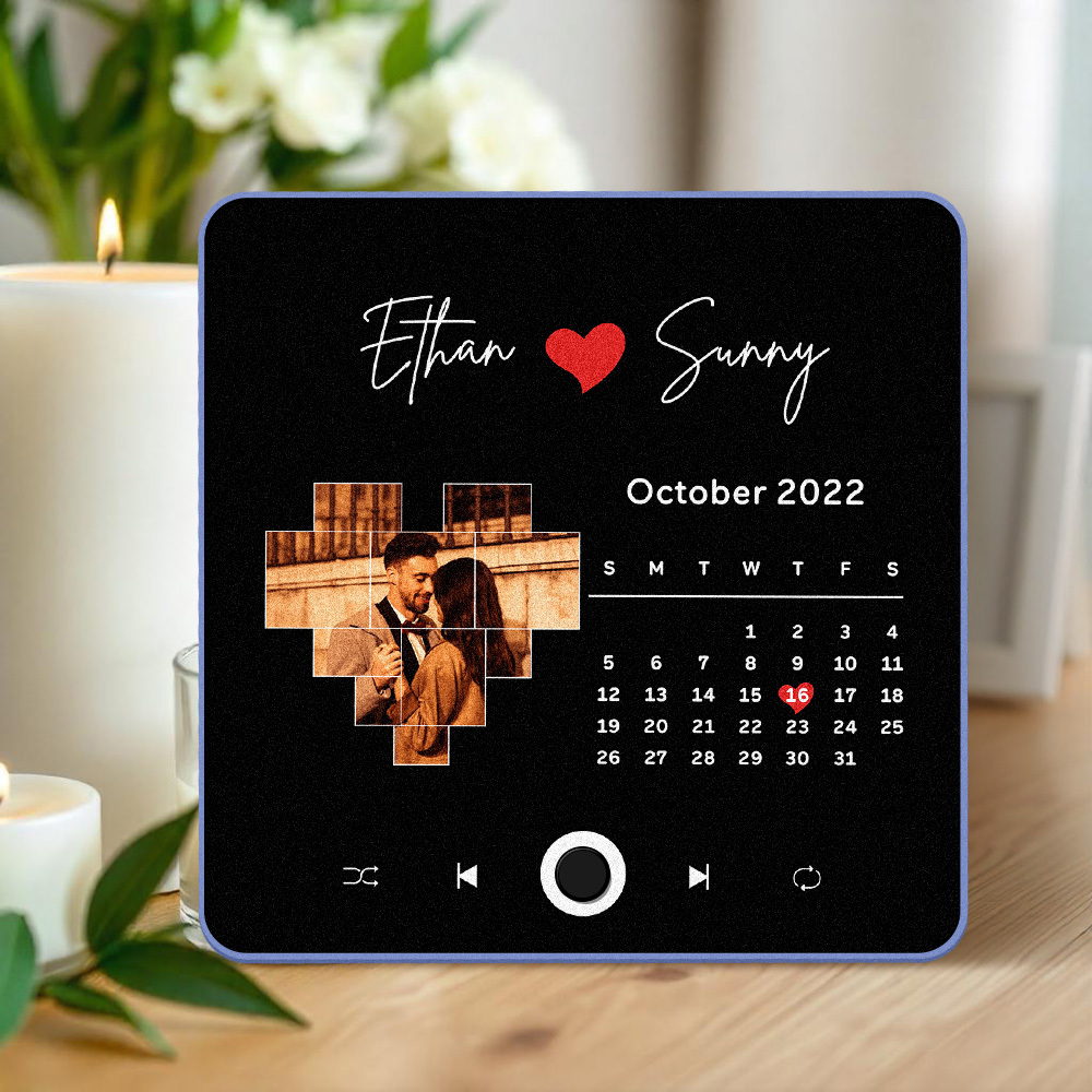 Customized Music Fridge Magnet Personalised Photo Fridge Magnet Can Play Songs