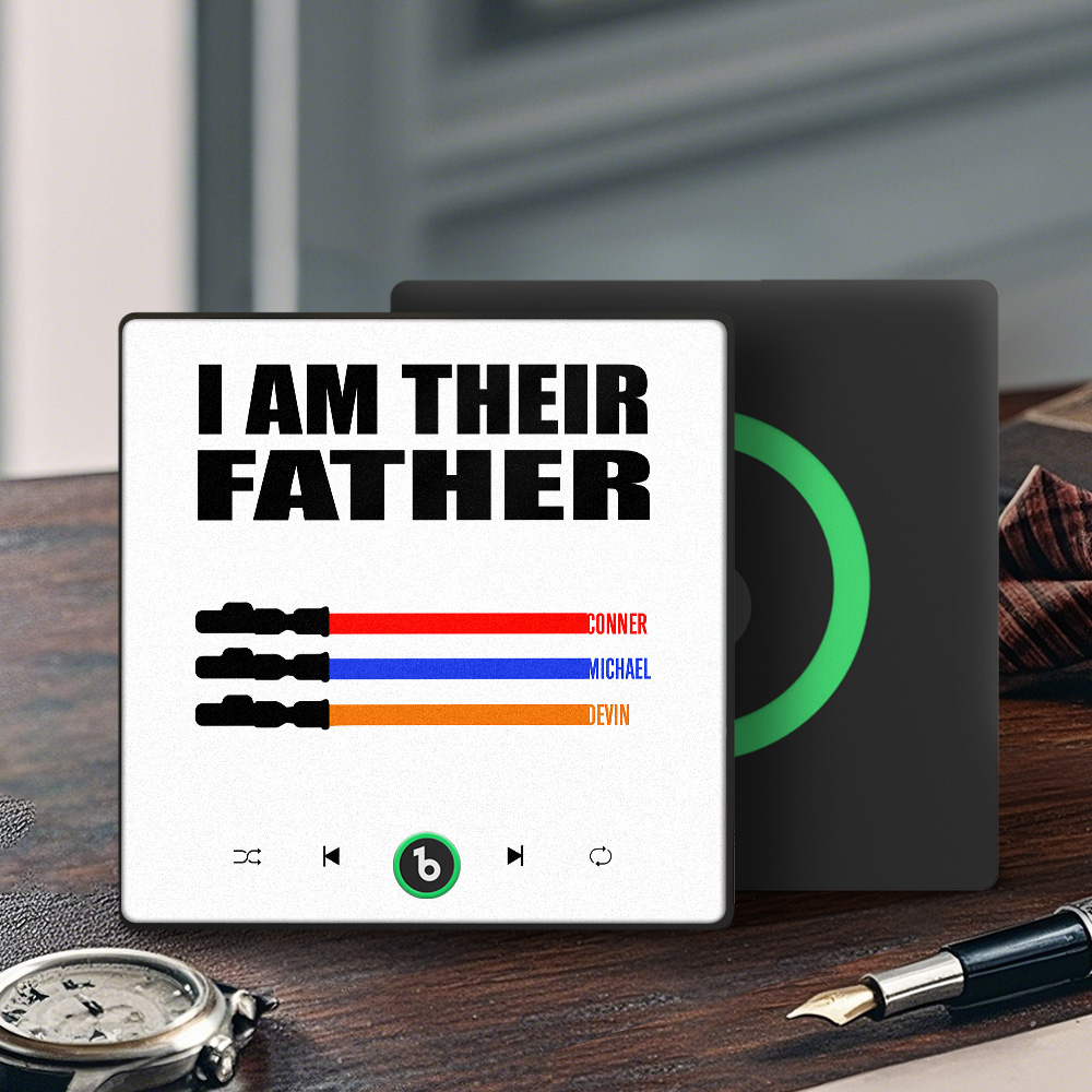 Custom Music Fridge Magnet New 4.0 Upgrade Colorful Frame Light Saber I Am Their Father Album Fridge Magnet Music Father's Day Gifts - soufeeluk