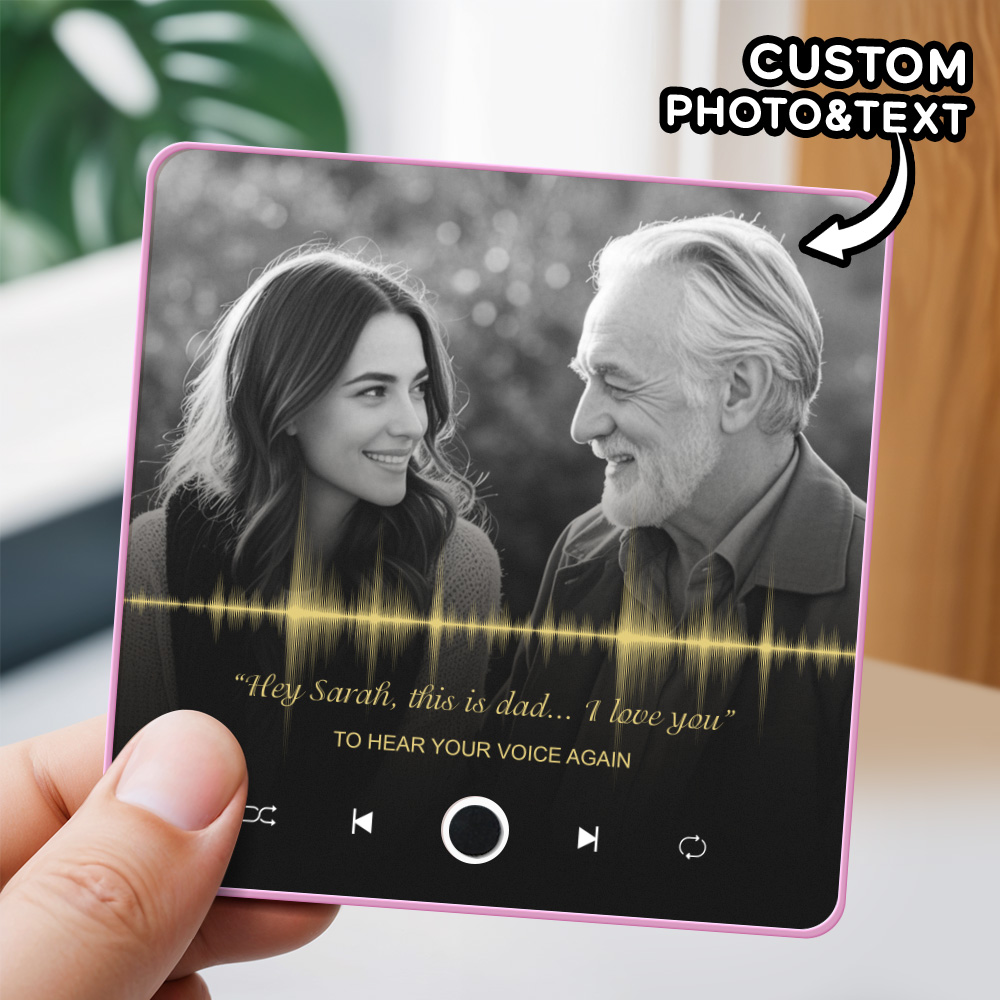Customized Recording Fridge Magnet Record the Voices and Laughter of Loved Ones Memorial Gift Hear Your Voice Again - soufeeluk