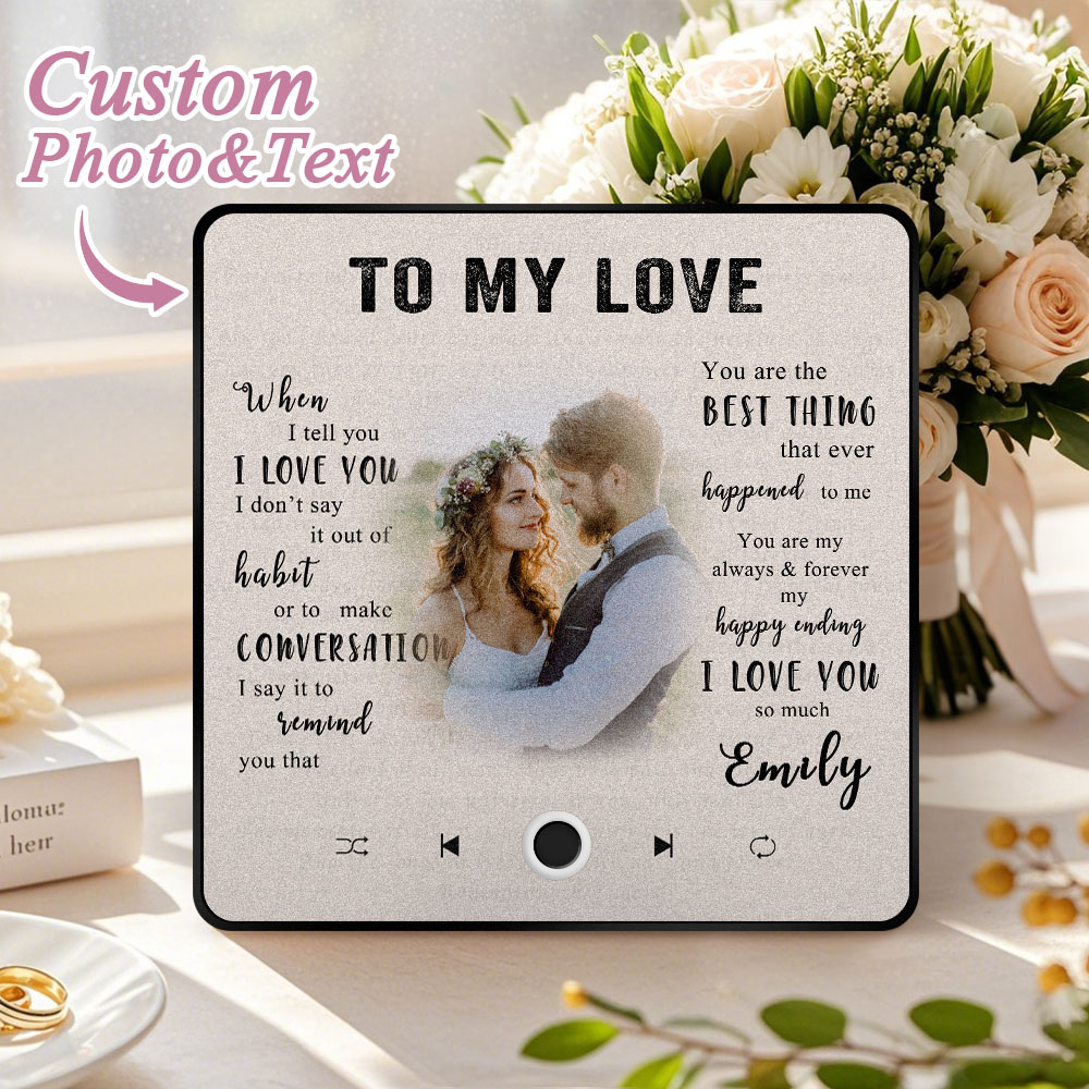 Personalised Photo and Name Music Fridge Magnet Pro Can Be Played Music Fridge Magnet The Best Gift For Couple