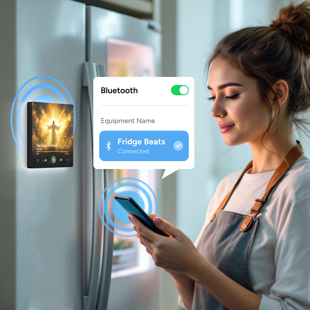 Custom Music Fridge Magnet New 4.0 Upgrade Colorful Frame Album Fridge Magnet Music Wall Photo Sticker Music Movement That Can Be Played Religious Gift - soufeeluk