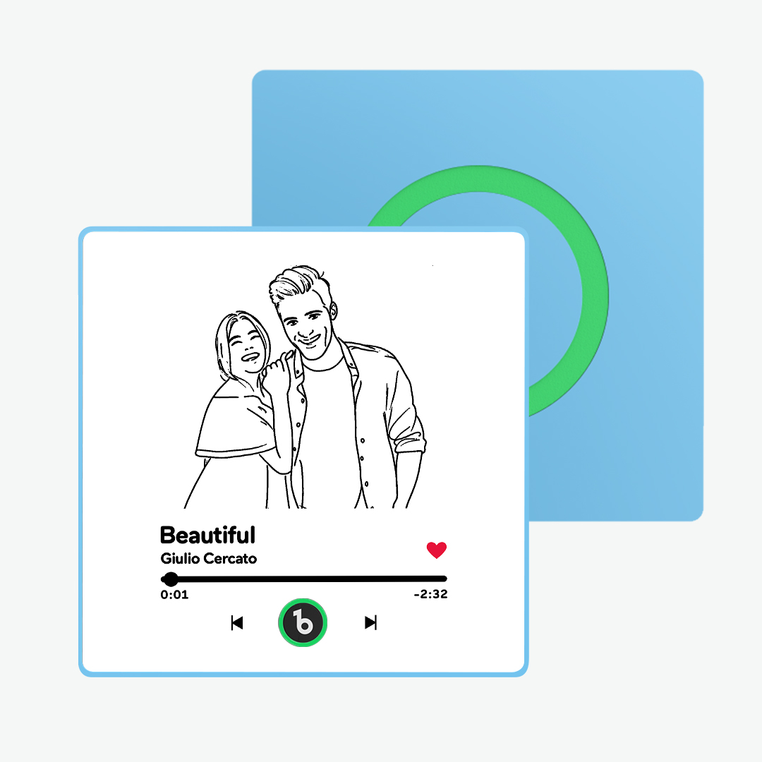 Custom Music Fridge Magnet Line Art New 4.0 Upgrade Multicolor Personalised Photo Fridge Magnet Can Play Songs Gifts for Her - soufeeluk