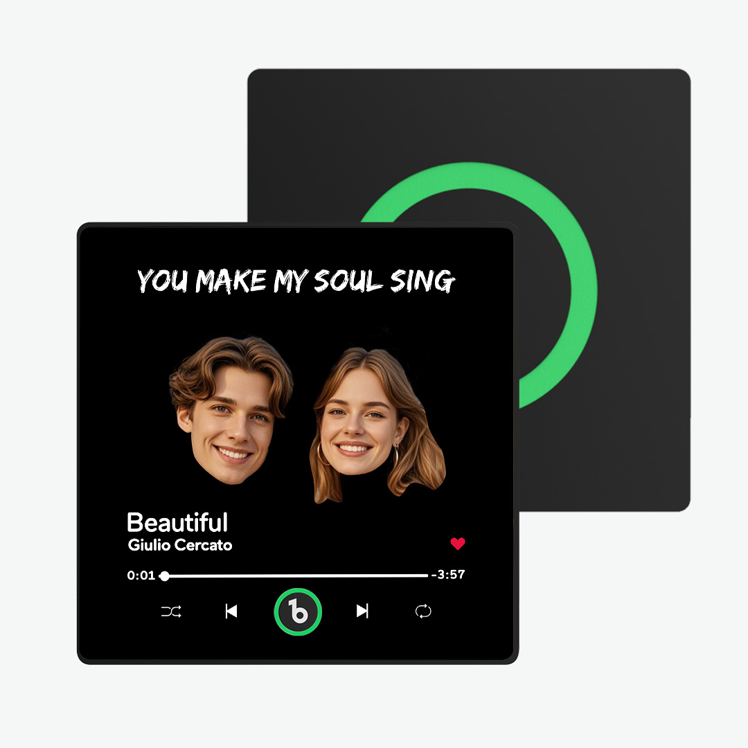 Custom Music Fridge Magnet  Custom Face Text Fridge Magnet Colorful Frame Album Fridge Magnet Music Wall Photo Sticker Gift for Couple - soufeeluk