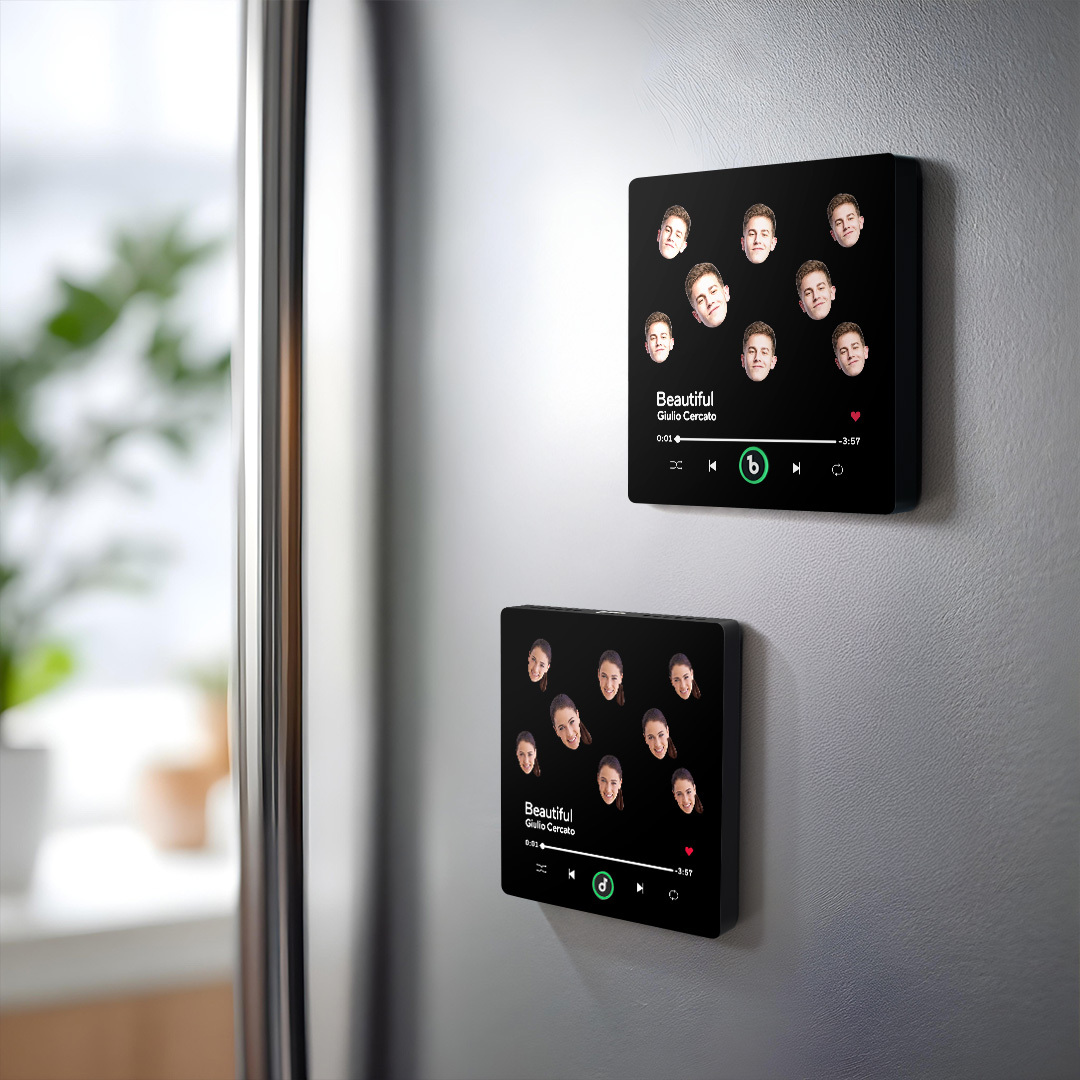Custom Music Fridge Magnet  Custom Face Fridge Magnet Colorful Frame Album Fridge Magnet Music Wall Photo Sticker Gift for Couple - soufeeluk