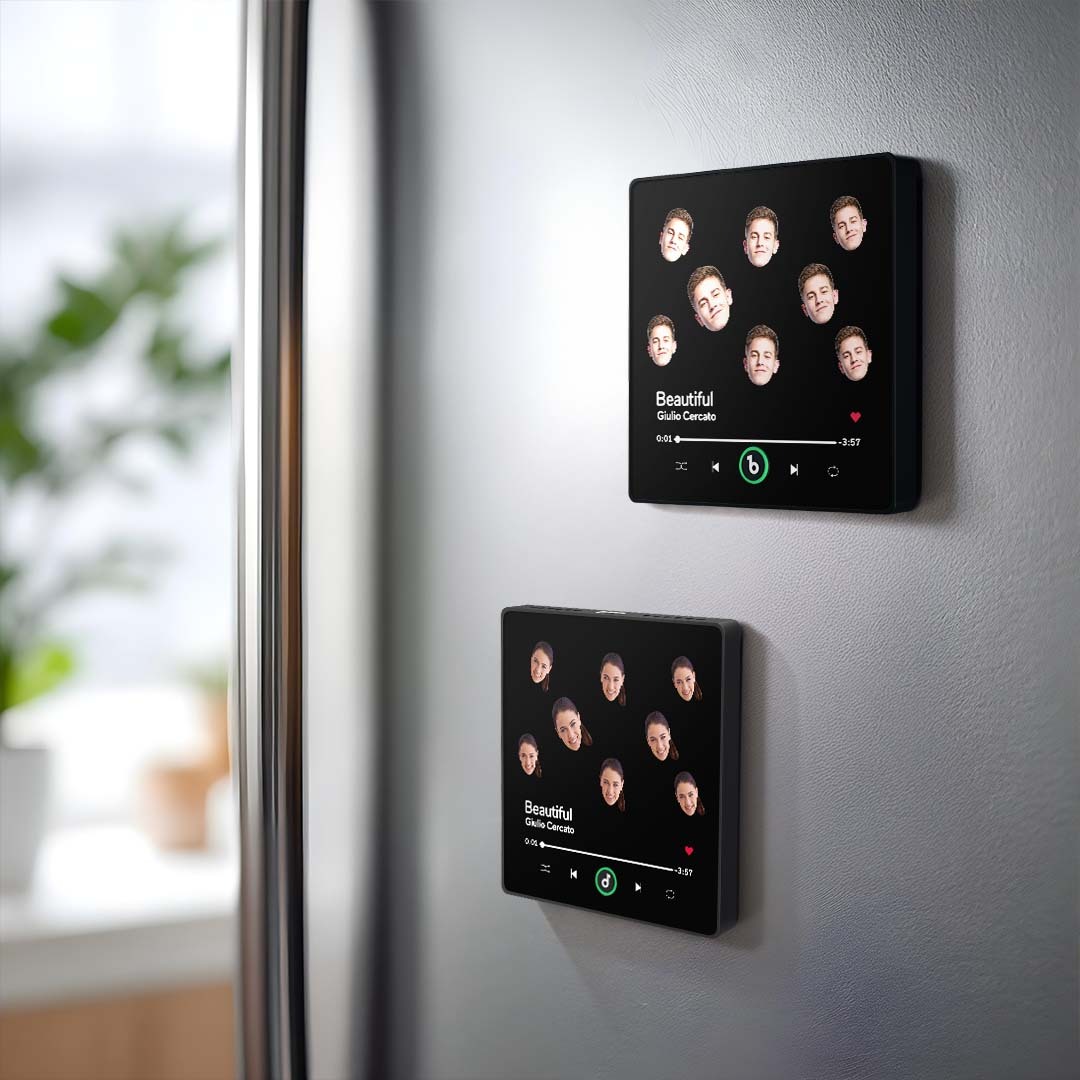 Custom Music Fridge Magnet  Custom Face Fridge Magnet Colorful Frame Album Fridge Magnet Music Wall Photo Sticker Gift for Couple - soufeeluk