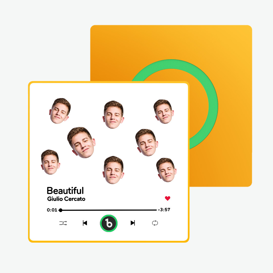 Custom Music Fridge Magnet  Custom Face Fridge Magnet Colorful Frame Album Fridge Magnet Music Wall Photo Sticker Gift for Couple - soufeeluk