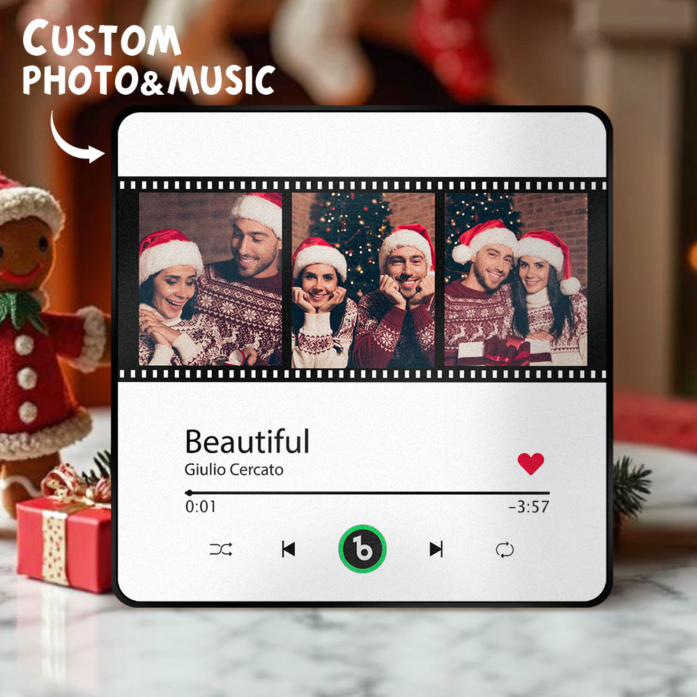 Customized Music Fridge Magnet Personalised Photo Fridge Magnet Can Play Songs